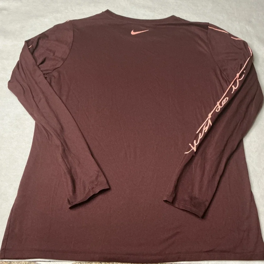 Nike Tank + Crop + Long Sleeve Womens Activewear Tops X-Large Burgundy Black